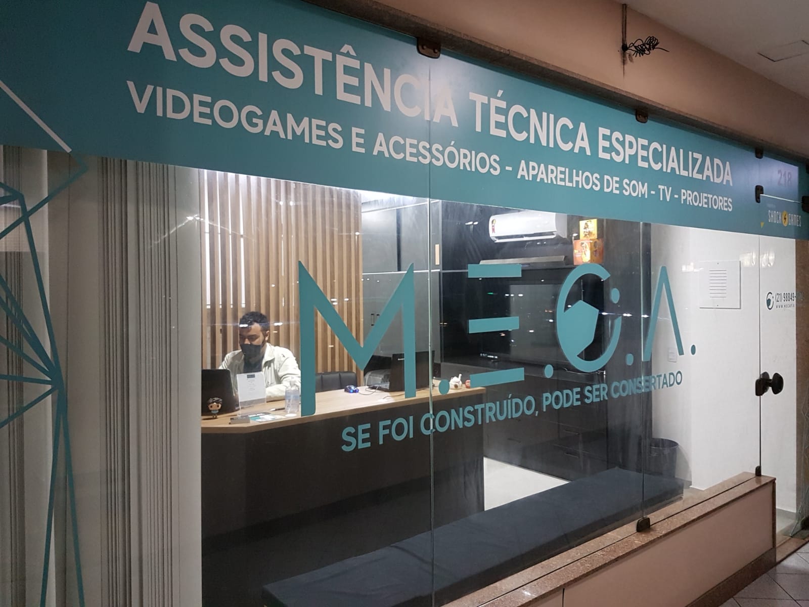 Fachada da assistência técnica M.E.C.A. Fix na Barra da Tijuca